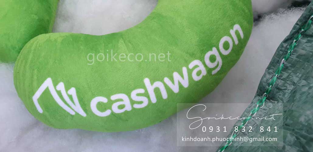 Logo Cashwagon in chuyển nhiệt lên gối